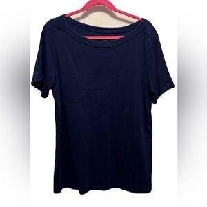 Chicos “By Chico’s “ 100 💯 Cotton Boatneck T Shirt 
EUC Size 12